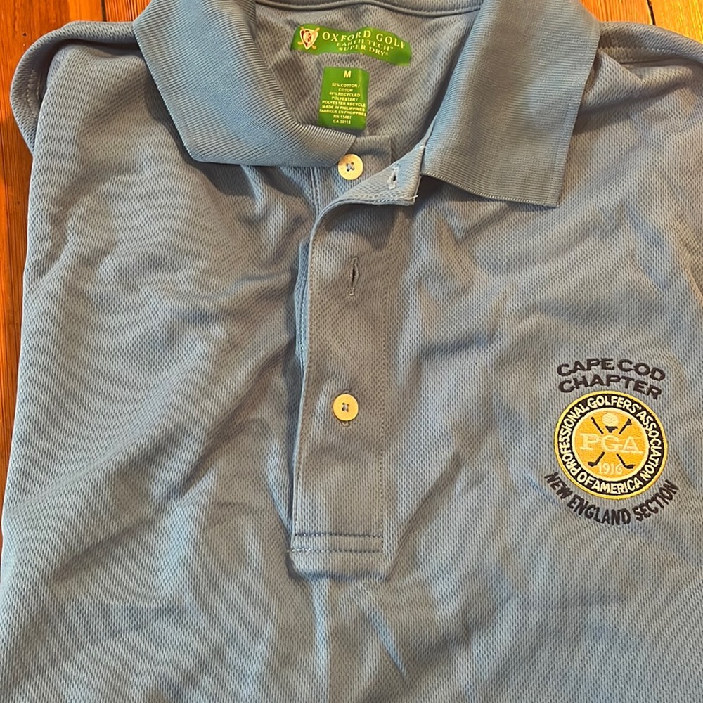 Oxford Golf Blue Polo Shirt